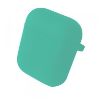 Чохол для AirPods 1/2 SILICONE CASE/MICROFIBER Light blue