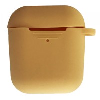 Чохол для AirPods силіконовий SLIM тех.пак Mellow yellow