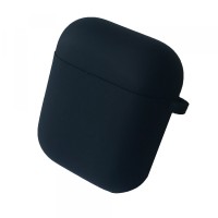 Чохол для AirPods 1/2 SILICONE CASE/MICROFIBER Black