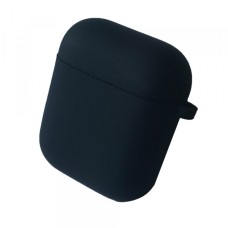 Чохол для AirPods 1/2 SILICONE CASE/MICROFIBER Black