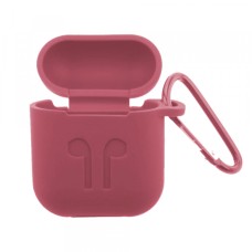 Чохол для AirPods силіконовий SLIM LOGO + карабін тех.пак Alen