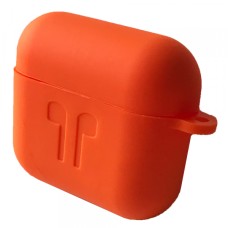 Чохол for AirPods 3 силіконовий 2мм LOGO 2в1(+ карабін) тех.пак Orange