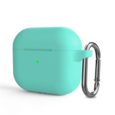 Чохол AirPods 3 Silicone Slim з карабіном Mint Green