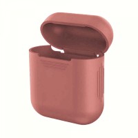 Чохол для AirPods силіконовий SLIM тех.пак Dark pink sand