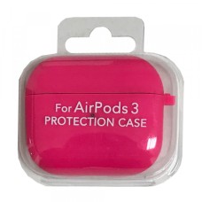 Чохол для AirPods 3 SILICONE CASE/MICROFIBER Hot pink