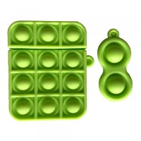 Чохол для AirPods Silicone 1/2 POP IT Green