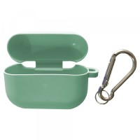 Чохол для AirPods PRO SLIM Case (+ Карабін) Box Mint green
