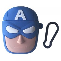 Чохол для AirPods BIG HERO CAPTAIN AMERICA