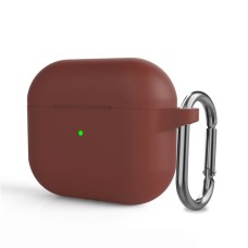 Чохол AirPods 3 Silicone Slim з карабіном Scarlet