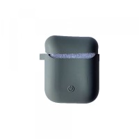 Чохол для AirPods Silicon Case Slim (+ карабін) COLOR BOX Olive