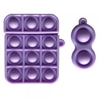 Чохол для AirPods Silicone 1/2 POP IT Purple