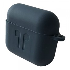 Чохол для AirPods 3 силіконовий 2мм LOGO 2в1(+ карабін) тех.пак Midnight Blue