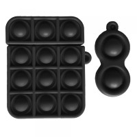 Чохол для AirPods Silicone 1/2 POP IT Black