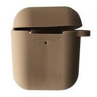 Чохол для AirPods силіконовий SLIM тех.пак Light brown