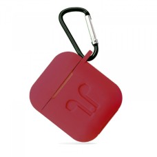 Чохол для AirPods силіконовий LOGO 2в1(+ карабін) тех.пак Marsala