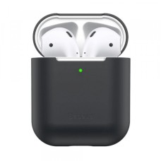 Чохол для AirPods BASEUS Super Thin Silica Gel Case для Pods 1/2 Black WIAPPOD-BZ01