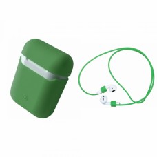Чохол для AirPods Case Protection (+Карабін + Стропа Magnet) Army green