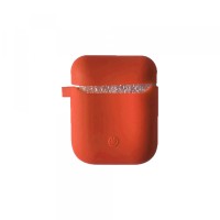 Чохол для AirPods Silicon Case Slim (+ карабін) COLOR BOX Peash