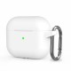 Чохол AirPods 3 Silicone Slim з карабіном White