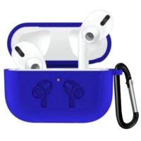 Чохол AirPods 3 Silicone Logo з карабіном Blue