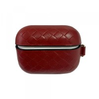 Чохол для AirPods PRO SHEEP LEATHER CASE WEAVING Red