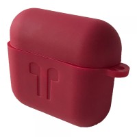 Чохол для AirPods 3 силіконовий 2мм LOGO 2в1(+ карабін) тех.пак Marsala