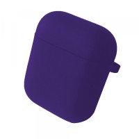 Чохол для AirPods 1/2 SILICONE CASE/MICROFIBER Purple