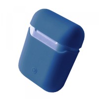 Чохол для AirPods Silicon Case Slim COLOR BOX Midnight blue