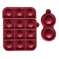 Чохол для AirPods Silicone 1/2 POP IT Red