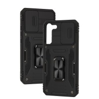 Чохол для Samsung Galaxy S22+ (S906) Camshield Army Ring чорний