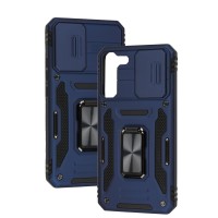 Чохол для Samsung Galaxy S22+ (S906) Camshield Army Ring navy