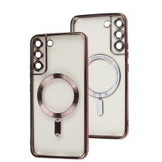 Чохол Samsung Galaxy S22+ Berlia MagSafe rose red