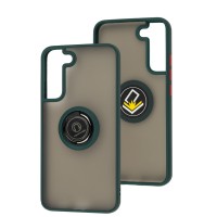 Чохол Samsung Galaxy S22+ LikGus Edging Ring оливковий