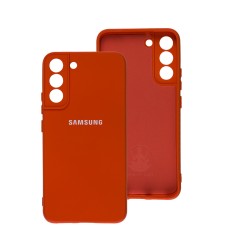 Чохол Samsung Galaxy S22+ Silicone Full camera червоний