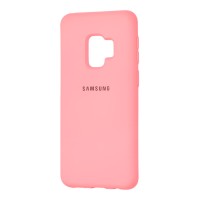 Чохол Samsung Galaxy S9 (G960) Silicone Full рожевий / персиковий