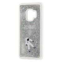 Чохол для Samsung Galaxy S9 (G960) Блиск вода сріблястий "космонавт"