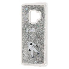 Чохол для Samsung Galaxy S9 (G960) Блиск вода сріблястий "космонавт"