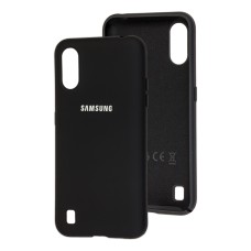 Чохол Samsung Galaxy A01 (A015) Silicone Full чорний