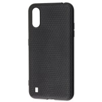 Чохол для Samsung Galaxy A01 (A015) Grid case чорний