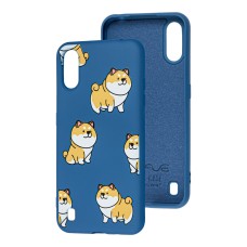 Чохол Samsung Galaxy A01 (A015) Wave Fancy corgi / dark blue