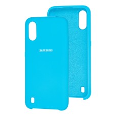 Чохол Samsung Galaxy A01 (A015) Silky Soft Touch світло-блакитний