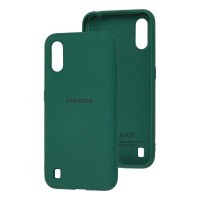 Чохол Samsung Galaxy A01 (A015) Silicone Full зелений / pine green