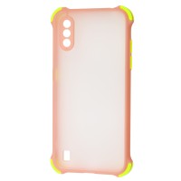 Чохол Samsung Galaxy A01 (A015) LikGus Totu corner protection рожевий