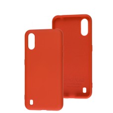 Чохол Samsung Galaxy A01 (A015) Wave colorful червоний