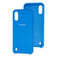 Чохол Samsung Galaxy A01 (A015) Silky Soft Touch блакитний