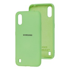 Чохол для Samsung Galaxy A01 (A015) Silicone Full м'ятний