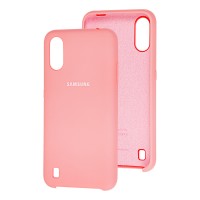Чохол для Samsung Galaxy A01 (A015) Silky Soft Touch персиковий