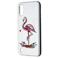 Чохол Samsung Galaxy A01 (A015) Fashion mix фламінго