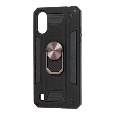 Чохол для Samsung Galaxy A01 (A015) Robot Ring чорний