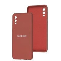 Чохол Samsung Galaxy A02 (A022) Full camera марсала